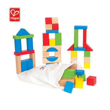 Hape Wholesale Kids Rainbow Color Cheap Wooden Blocks Toy,Wooden Building Blocks